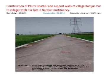 Completed Work of Drdb